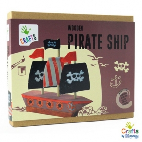 Andreu toys Кораб - Направи сам дървена играчка